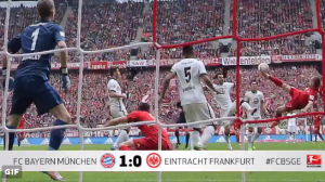 Frank Ribery video gol rovesciata bayern eintracht_1