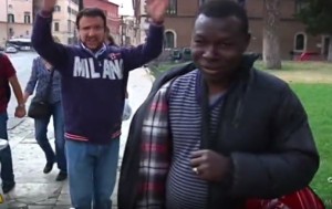 Striscia la Notizia, Ballantini-Salvini e frase su piazzale Loreto