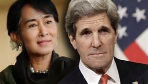 San Suu Kiyi e John Kerry