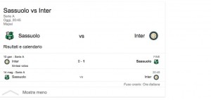 Sassuolo-Inter, streaming-diretta tv: dove vedere Serie A_1