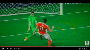 Gareth Bale VIDEO gol Russia-Galles 0-3
