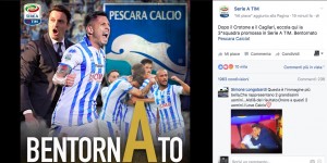 Pescara in Serie A: Massimo Oddo e Gianluca Lapadula in trionfo