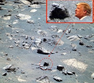 YOUTUBE "Roccia come Donald Trump su Marte" FOTO 