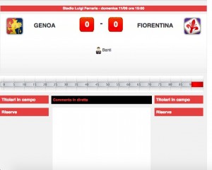 Genoa-Fiorentina: diretta live su Blitz. Formazioni ufficiali dopo le 14