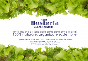 Hosteria del Mercato, 100% naturale, organico e sostenibile