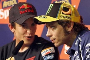 Valentino Rossi e Marc Marquez
