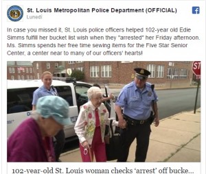 Arrestata a 102 anni Era il mio sogno nel cassetto