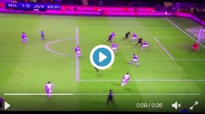Manuel Locatelli video gol Milan-Juventus 1-0: "Lo dedico a Berlusconi"