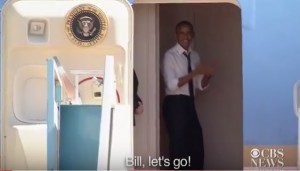 YOUTUBE Obama "sgrida" Clinton sull'aereo: "Dai Bill, andiamo!"