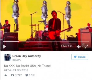 Green Day, canzone contro Donald Trump
