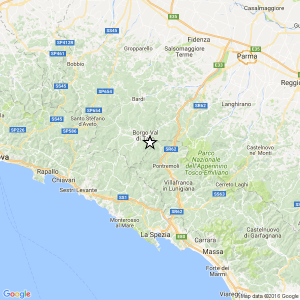 Terremoto Toscana-Emilia-Liguria: scossa nella notte, magnitudo 3.2