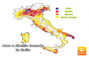 Tornado in Italia, la mappa delle zone a rischio FOTO
