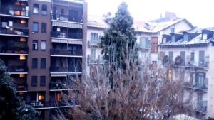 YOUTUBE Torino, prima neve. Anche in provincia di Cuneo