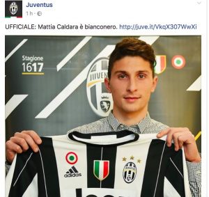 Calciomercato Juventus, Caldara è fatta: resta all'Atalanta fino 2018