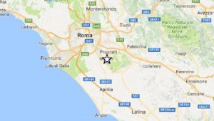 Terremoto a Roma: varie deboli scosse ai Castelli