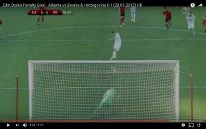 YouTube, Dzeko gol a Strakosha: è già Roma-Lazio...