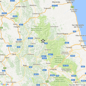 Terremoto Rieti, scossa del 2.7 tra Accumuli e Arquata del Tronto