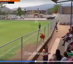 Video, che esultanza dopo il gol: si lancia contro rete di protezione