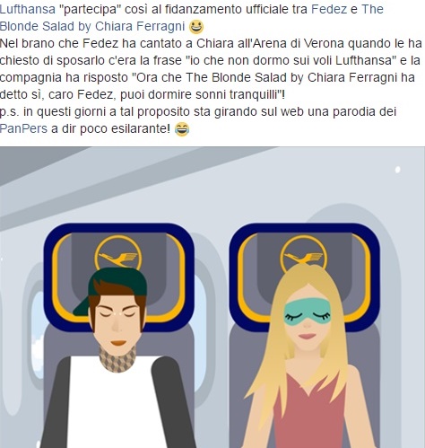 Fedez e Chiara Ferragni, Lufthansa al rapper: "Ora puoi dormire sogni tranquilli" 