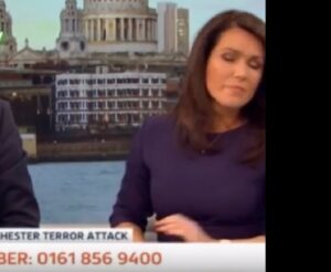 Manchester, Susanna Reid non trattiene le lacrime a Good Morning Britain